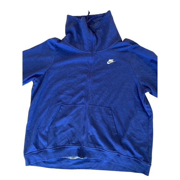 VTG Nike Sweatshirt Sweater Men's 3X Blue Embroidered Logo Tag High Neck‎ Zip - Picture 1 of 7